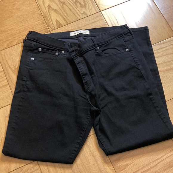 Gap 1969 Black 33S Real Straight Jeans - Picture 3 of 9